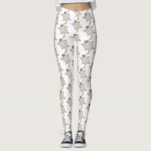 Tecknad för flygande sockerreglage leggings