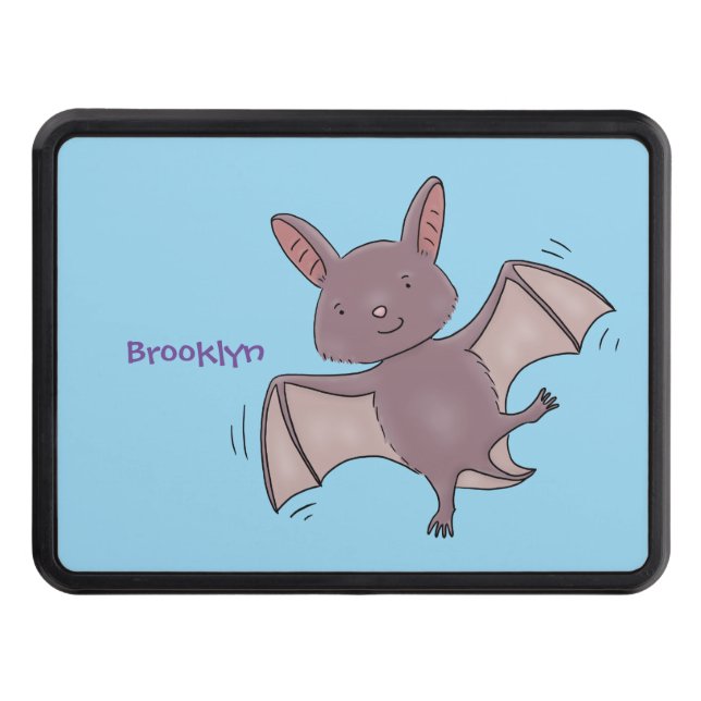 Tecknad för flygflygning i Cute baby fladdermus Dragkroksskydd (Framsidan)