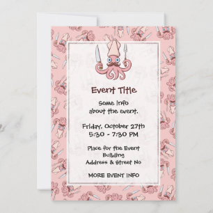 Tecknad för flytande ost inbjudningar