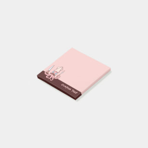 Tecknad för flytande ost post-it block