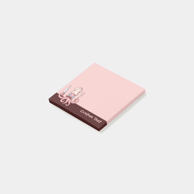 Tecknad för flytande ost post-it block (Vinklad)