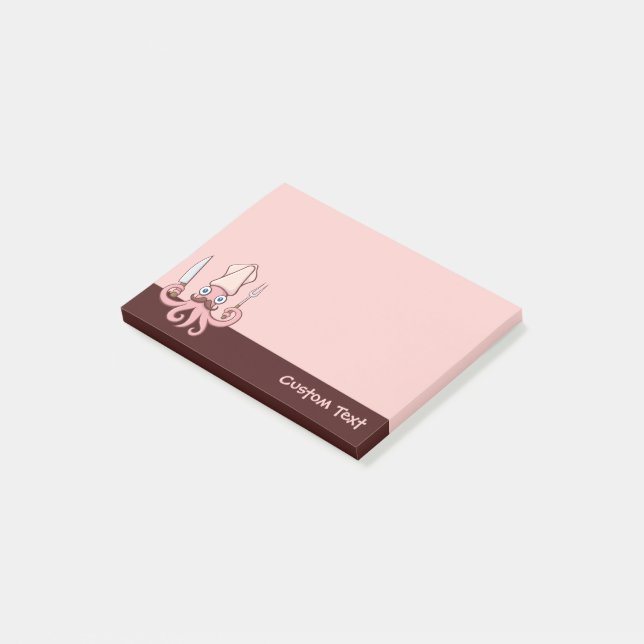 Tecknad för flytande ost post-it block (Vinklad)