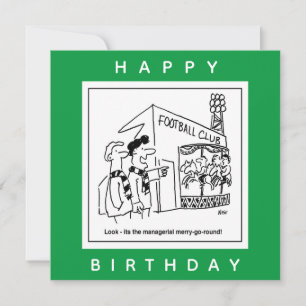 Tecknad för fotbollsstyrning Stadium Managerial Kl Kort