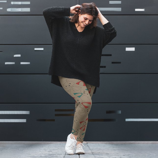 Tecknad för foxläge för mörk leggings (Skapare uppladdad)