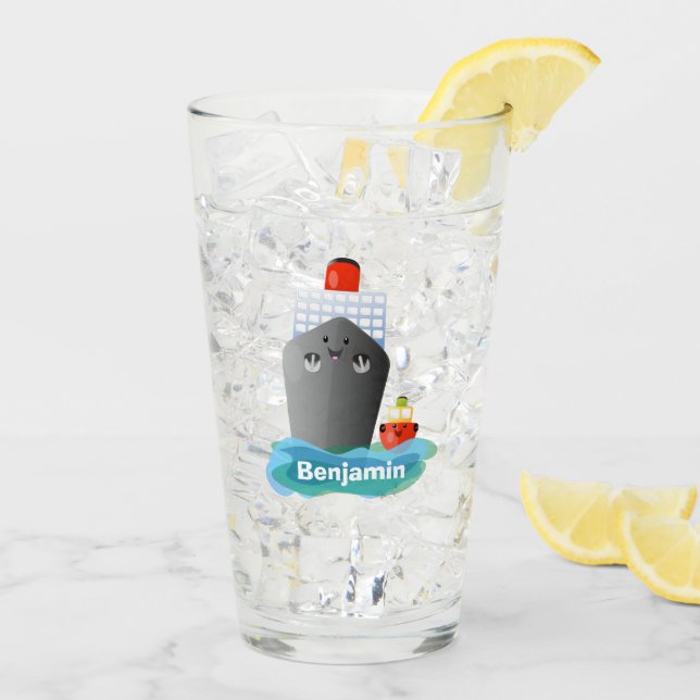 Tecknad för frakt av bogserbåtar för rutor för  av glaskopp (Bakside Is)