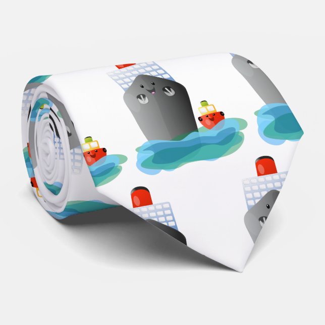 Tecknad för frakt av bogserbåtar för rutor för  av slips (Rullad)