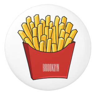 tecknad för fransk fries- knopp