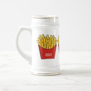 tecknad för fransk fries- sejdel