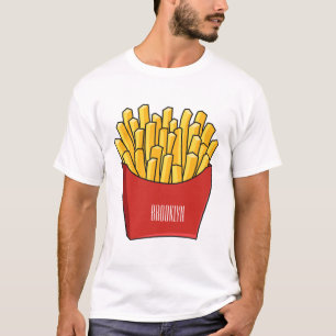 tecknad för fransk fries- t shirt