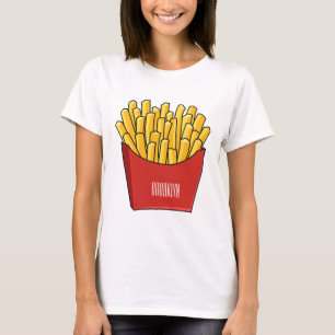 tecknad för fransk fries- t shirt