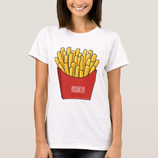 tecknad för fransk fries- t shirt