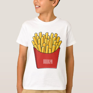tecknad för fransk fries- t shirt