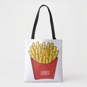 tecknad för fransk fries- tygkasse