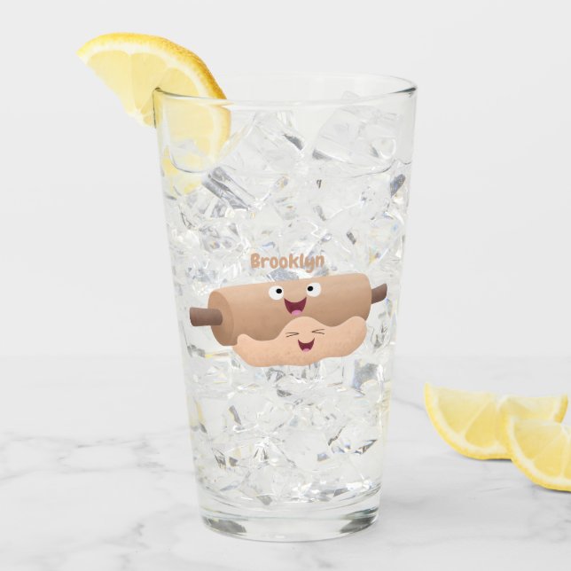 Tecknad för gräddstift och degdegbakning glaskopp (Framsida Ice)