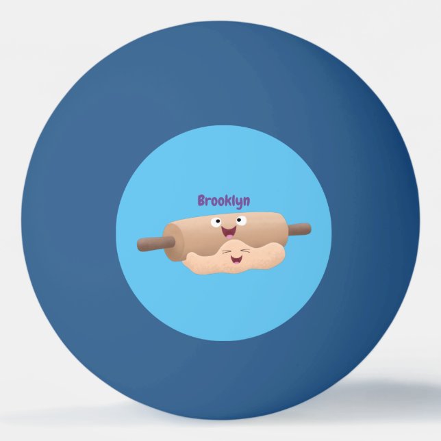 Tecknad för gräddstift och degdegbakning pingisboll (Framsidan)