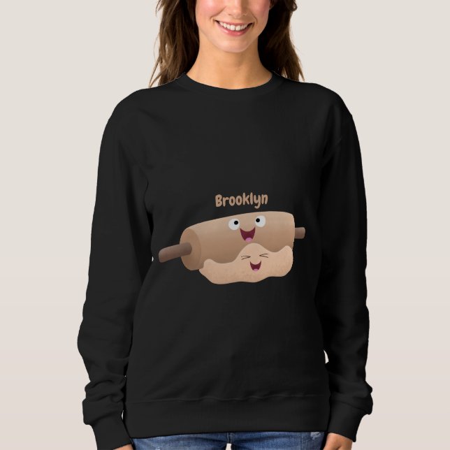 Tecknad för gräddstift och degdegbakning t shirt (Framsida)