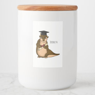 Tecknad för gradering av kutpangolin mat etikett