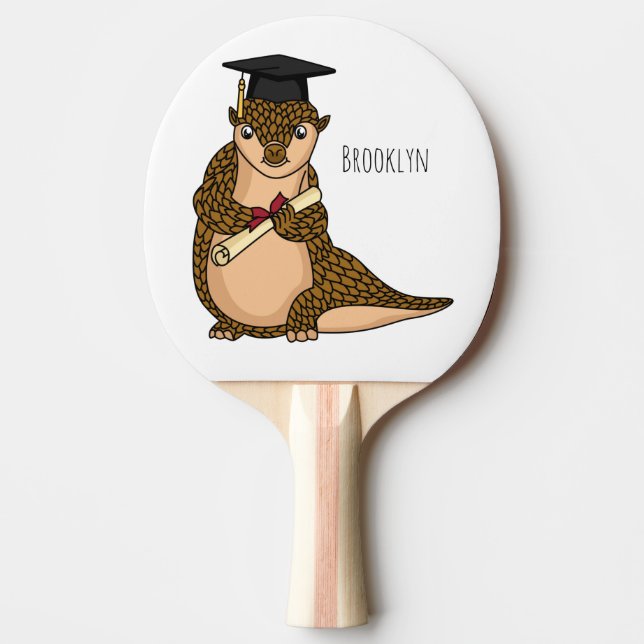 Tecknad för gradering av kutpangolin pingisracket (Framsidan)