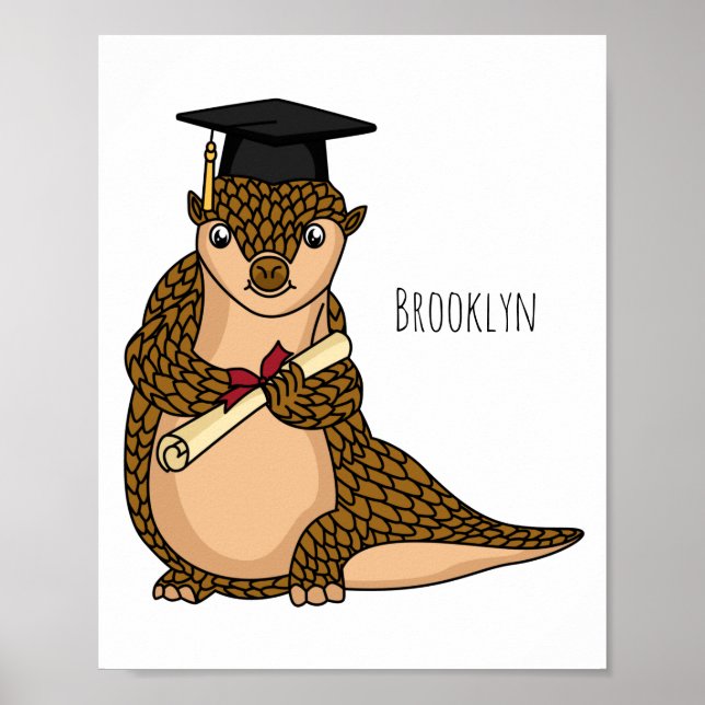 Tecknad för gradering av kutpangolin poster (Framsidan)