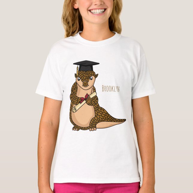 Tecknad för gradering av kutpangolin t shirt (Framsida)