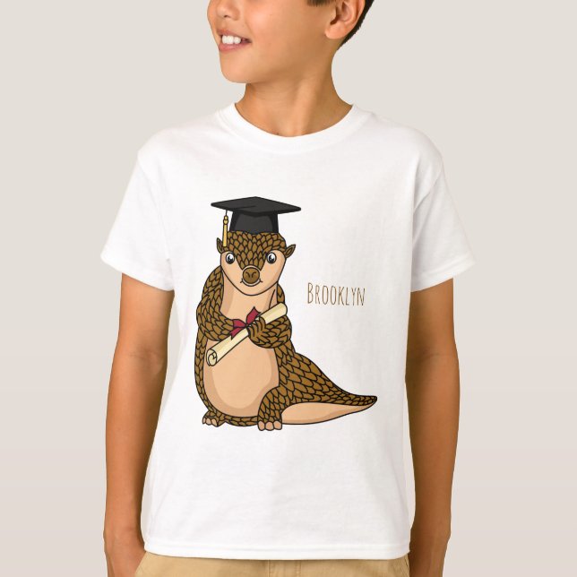 Tecknad för gradering av kutpangolin t shirt (Framsida)