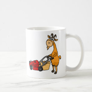 Tecknad för gräsklippningsmaskin för gräsmatta för kaffemugg