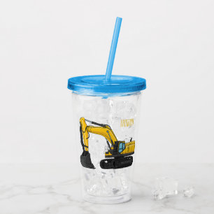 Tecknad för grävmaskiner take away mugg