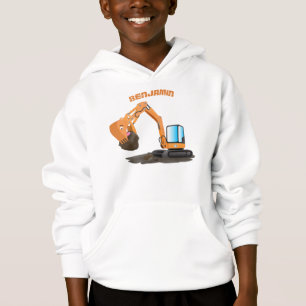 Tecknad för grävning av orange i Cute T Shirt