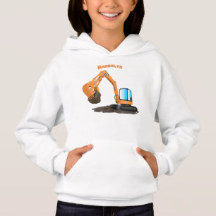 Tecknad för grävning av orange i Cute T Shirt