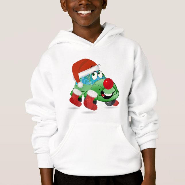 Tecknad för grym julbil tee (Framsida)