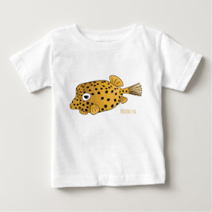 tecknad för gult boxfish- illustration t shirt