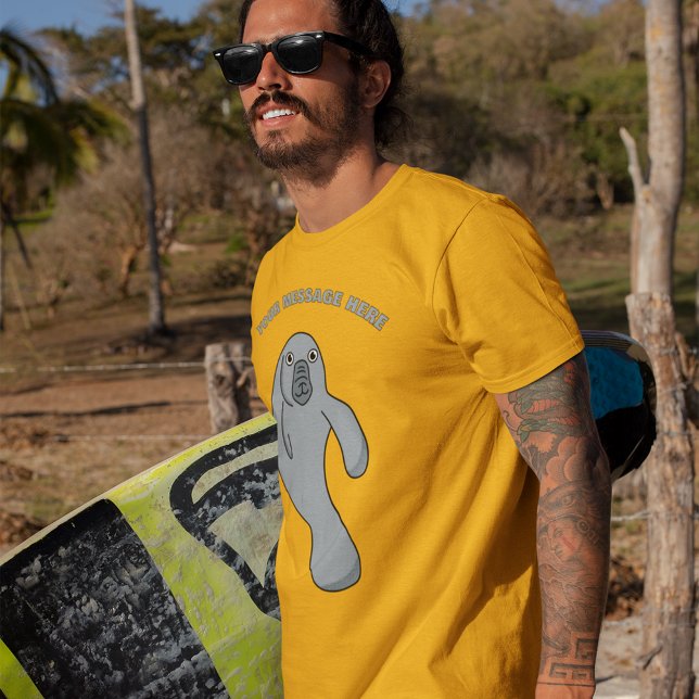 Tecknad för hantering av anpassningsbar-meddelande t shirt (Skapare uppladdad)