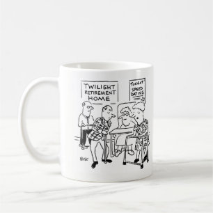 Tecknad för hastighetsbestämning kaffemugg
