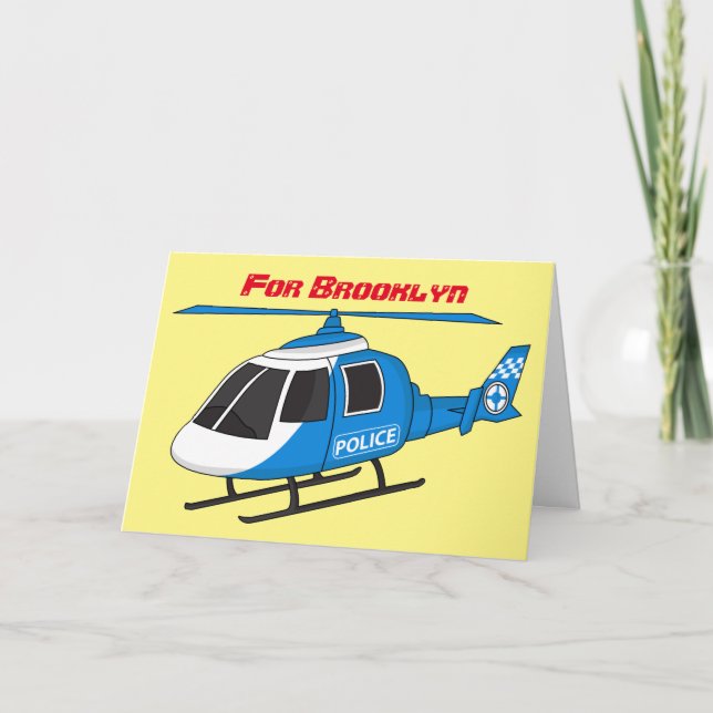 Tecknad för helikopterhelikopterhelikopter för kav kort (Framsida)