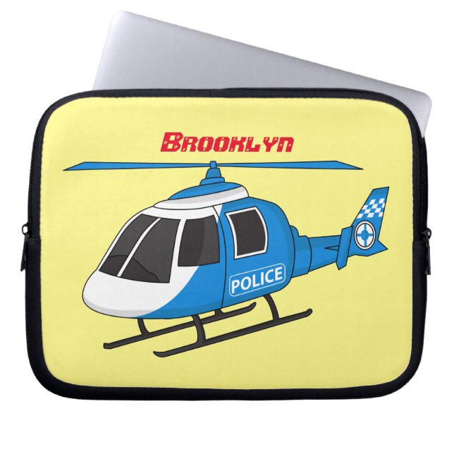 Tecknad för helikopterhelikopterhelikopter för kav laptop fodral (Framsidan)