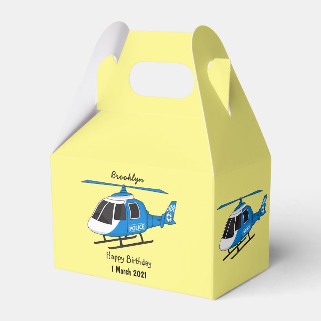 Tecknad för helikopterhelikopterhelikopter för kav presentaskar (Framsidan Sidan)