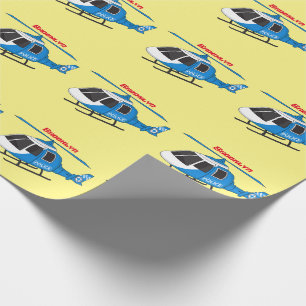 Tecknad för helikopterhelikopterhelikopter för kav presentpapper