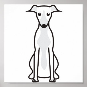 Tecknad för Hund av textavsnitt Poster