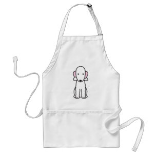 Tecknad för hund för Bedlington Terrier Förkläde