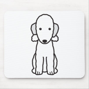 Tecknad för hund för Bedlington Terrier Musmatta