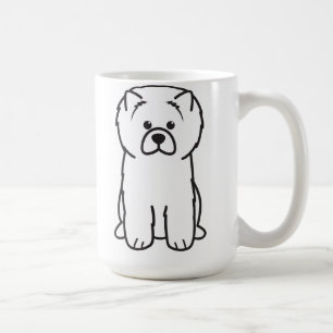 Tecknad för hund för ChowChow Kaffemugg