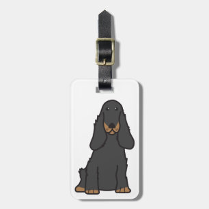Tecknad för hund för engelskacockerspanielSpaniel Bagagebricka