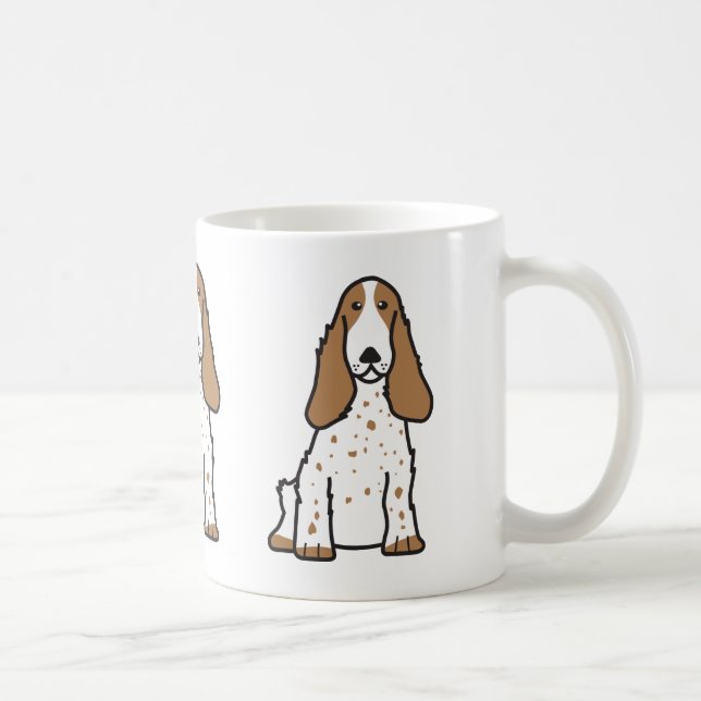 Tecknad för hund för engelskacockerspanielSpaniel Kaffemugg (Höger)