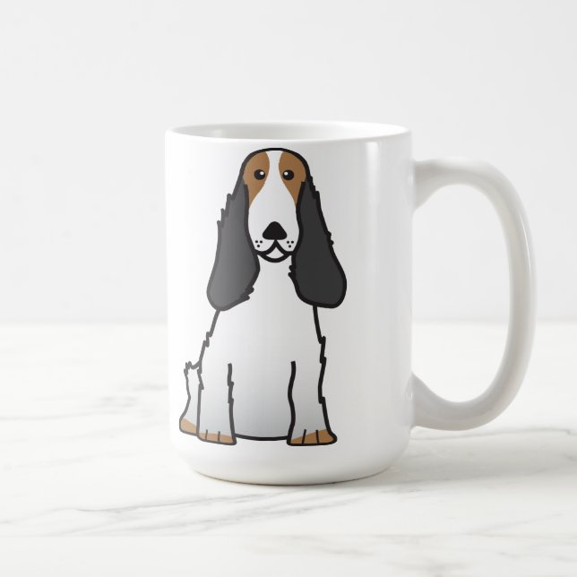 Tecknad för hund för engelskacockerspanielSpaniel Kaffemugg (Höger)