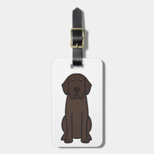 Tecknad för hund för Labrador Retriever Bagagebricka