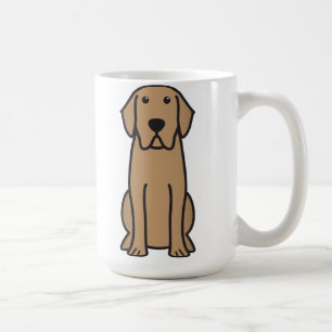 Tecknad för hund för Labrador Retriever Kaffemugg