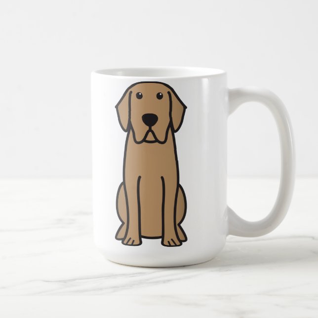 Tecknad för hund för Labrador Retriever Kaffemugg (Höger)