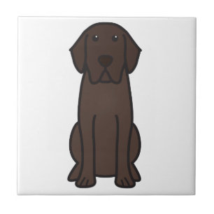 Tecknad för hund för Labrador Retriever Kakelplatta
