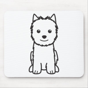 Tecknad för hund för Norwich Terrier Musmatta