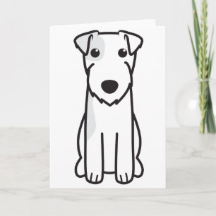 Tecknad för hund för ParsonRussell Terrier Kort